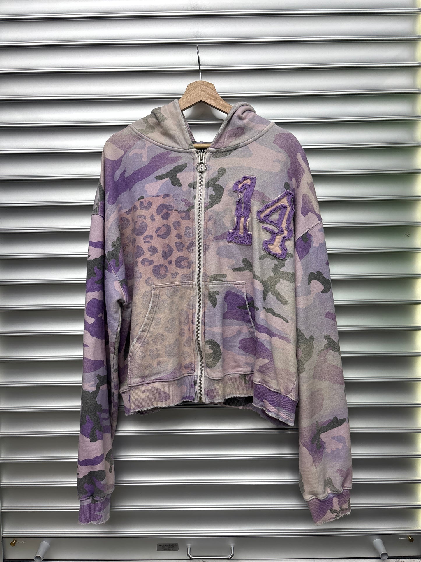 Vale Purple Camo Zip Up - XL