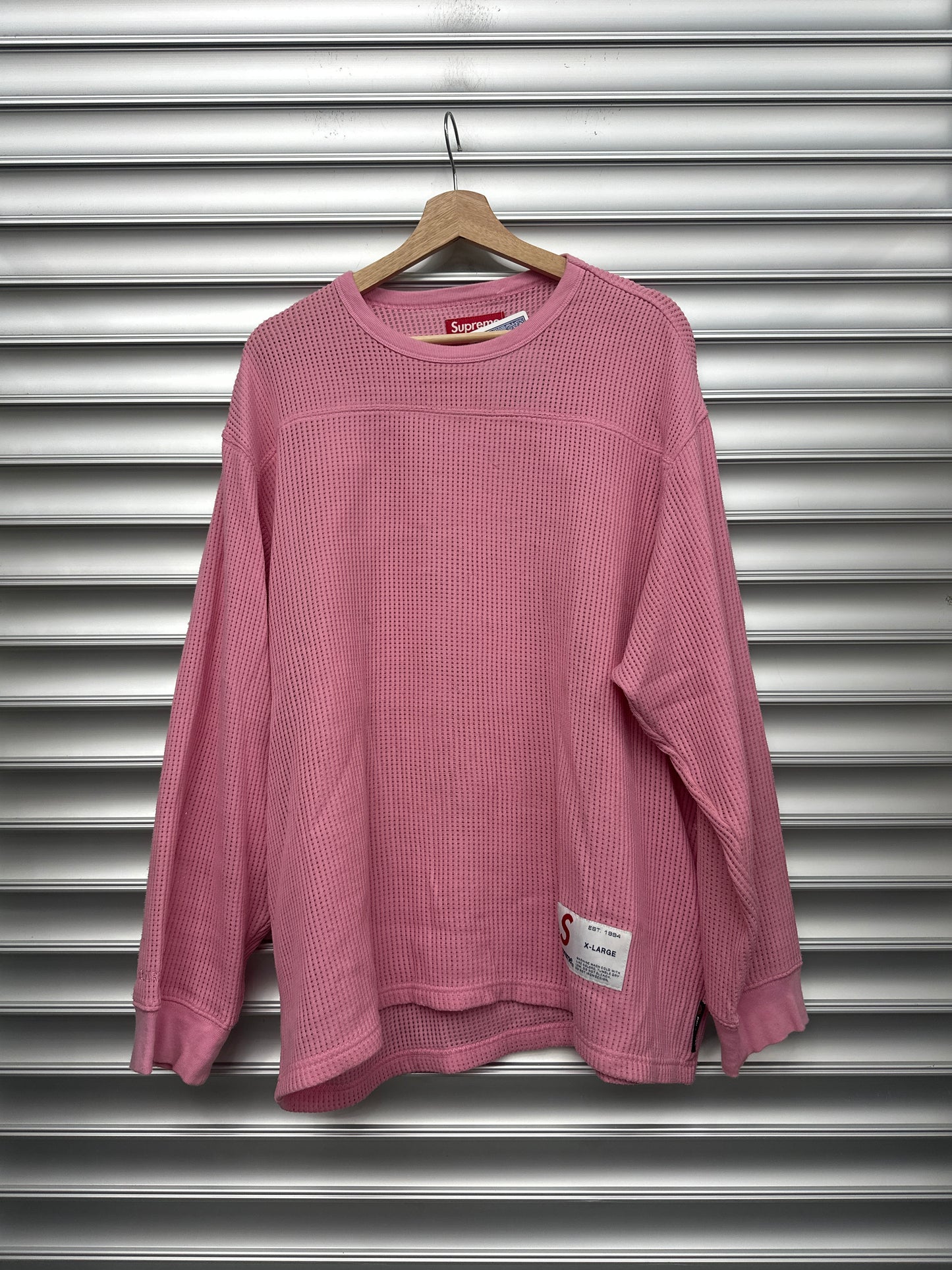 Supreme Pink Thermal Long Sleeve - XL **