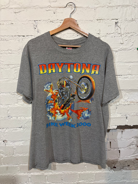 Vintage Grey Daytona Tee - L
