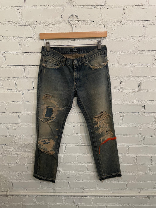 Undercover 68 Orange Yarn Denim - 1