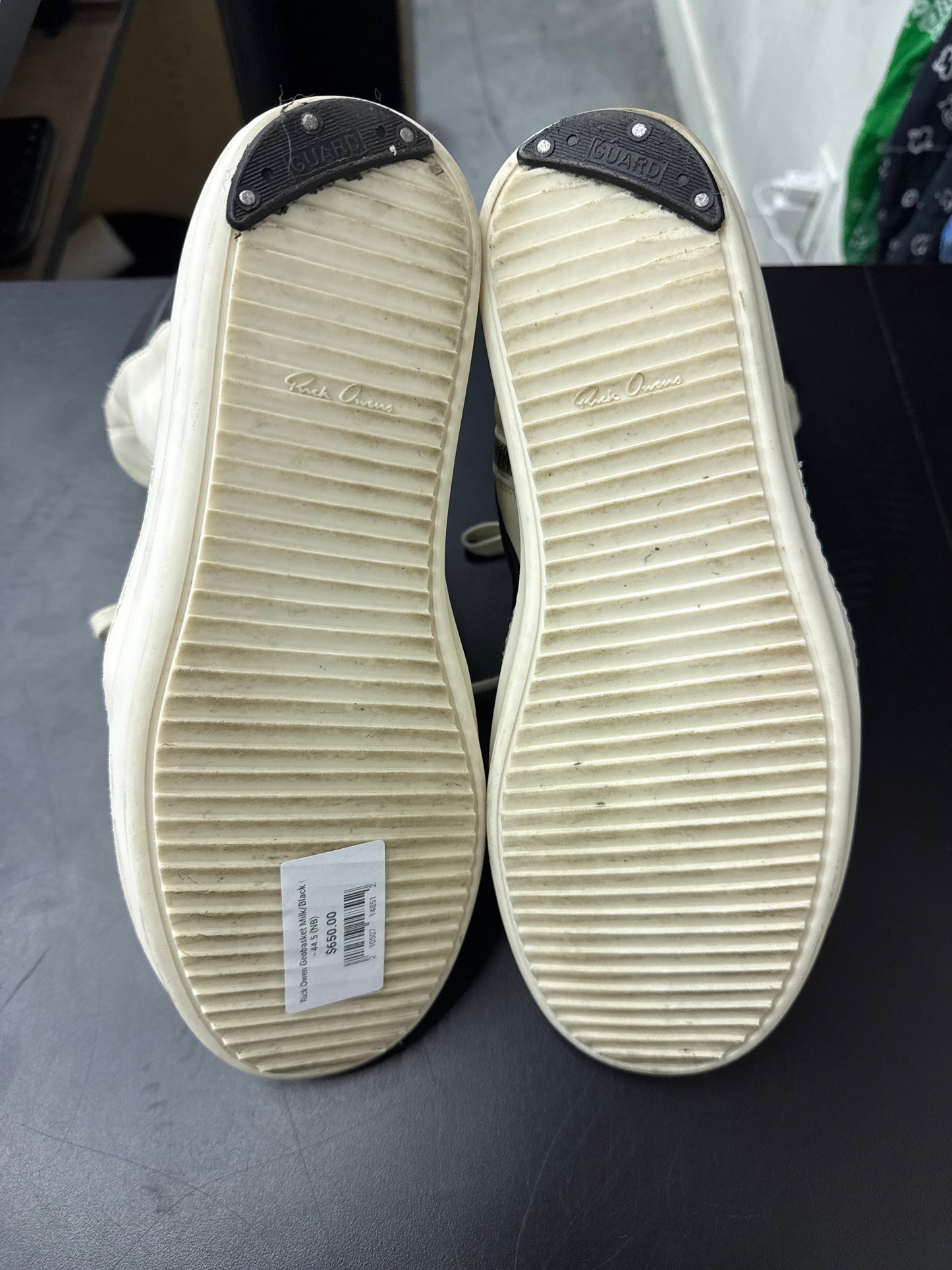 Rick Owen Geobasket Milk/Black (U) - 44.5 (NB)