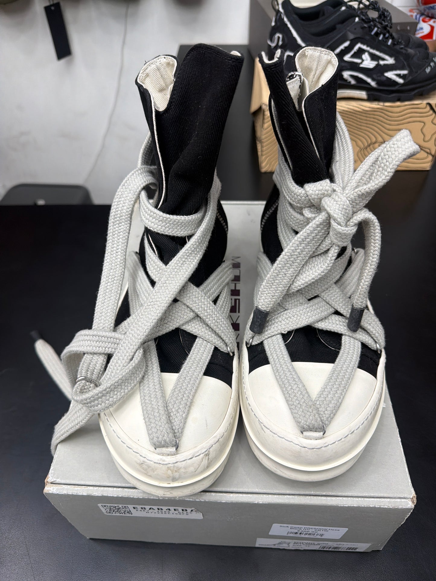 Rick Owen DRKSHDW Hexa Black (U) - 43(10)