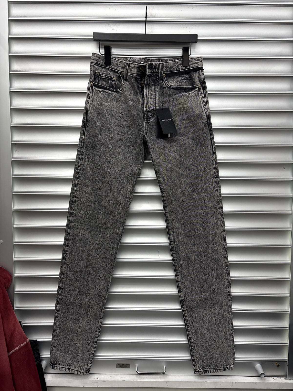 Saint Laurent Grey Wash Denim - 30**