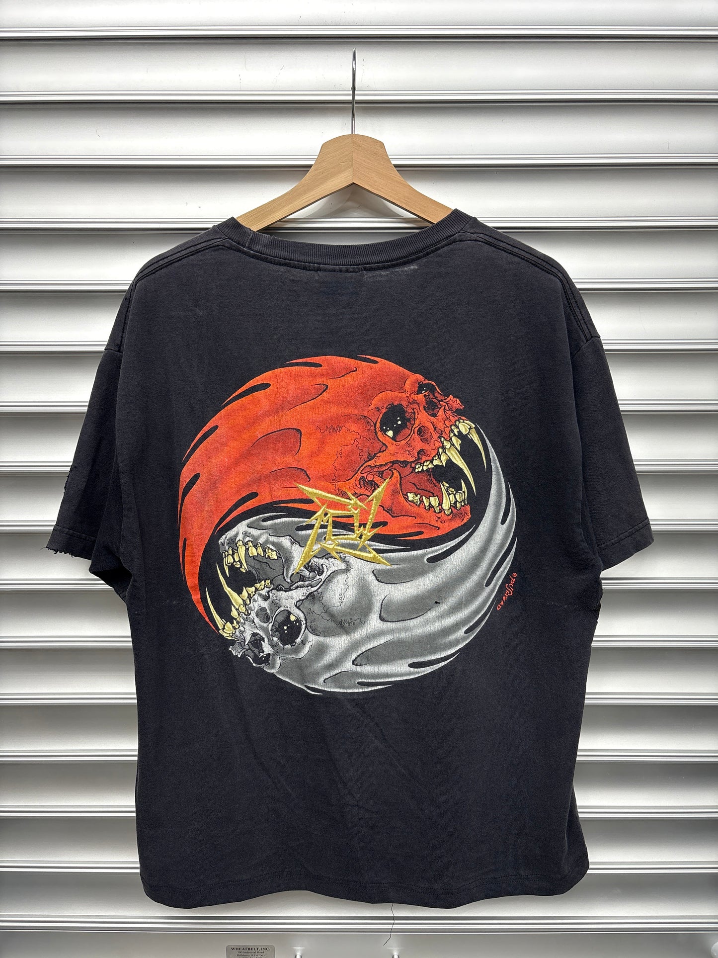 Vintage Faded Metallica Tee - L**