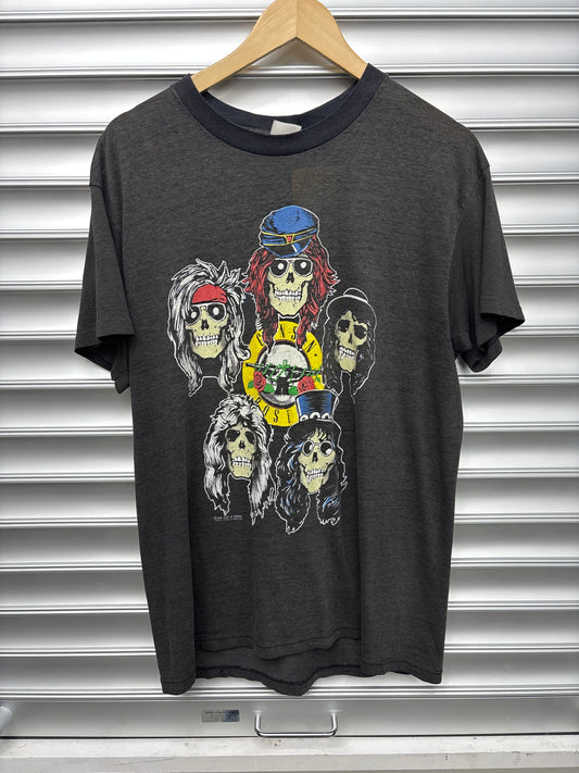 Vintage Guns & Roses Skull Tee - L