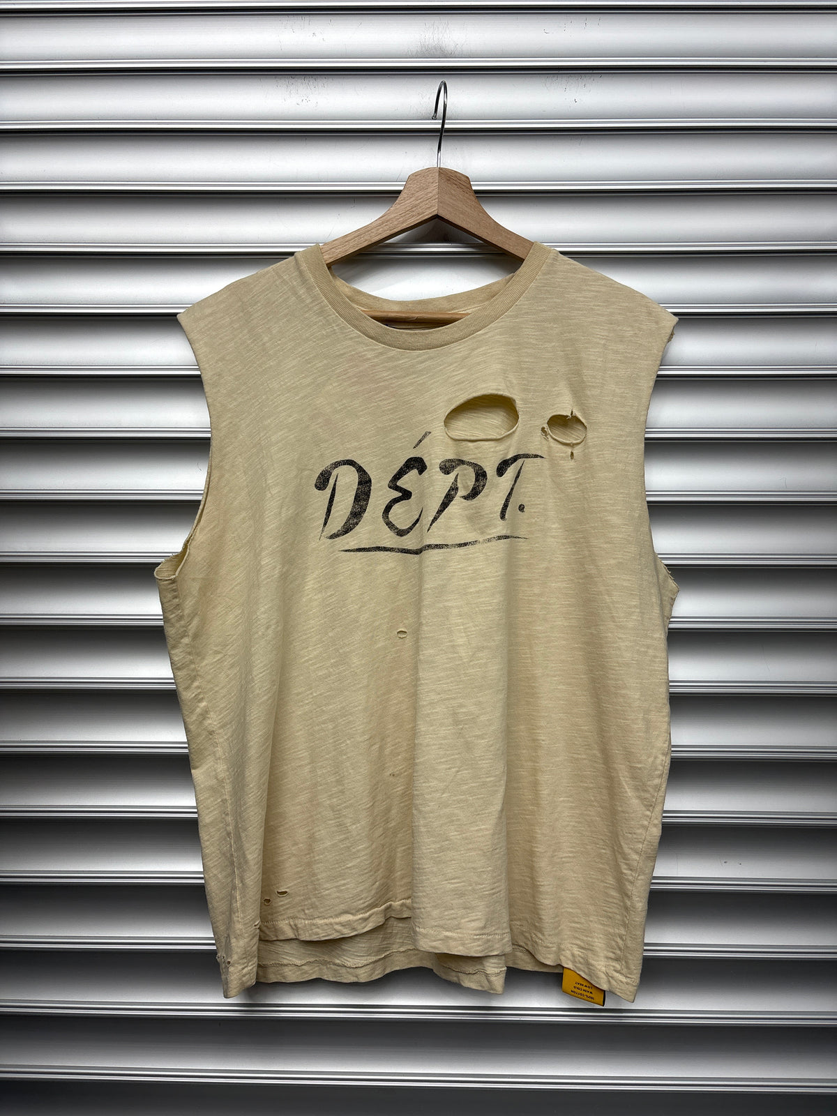 Gallery Dept Creme Cutoff Shirt - L**