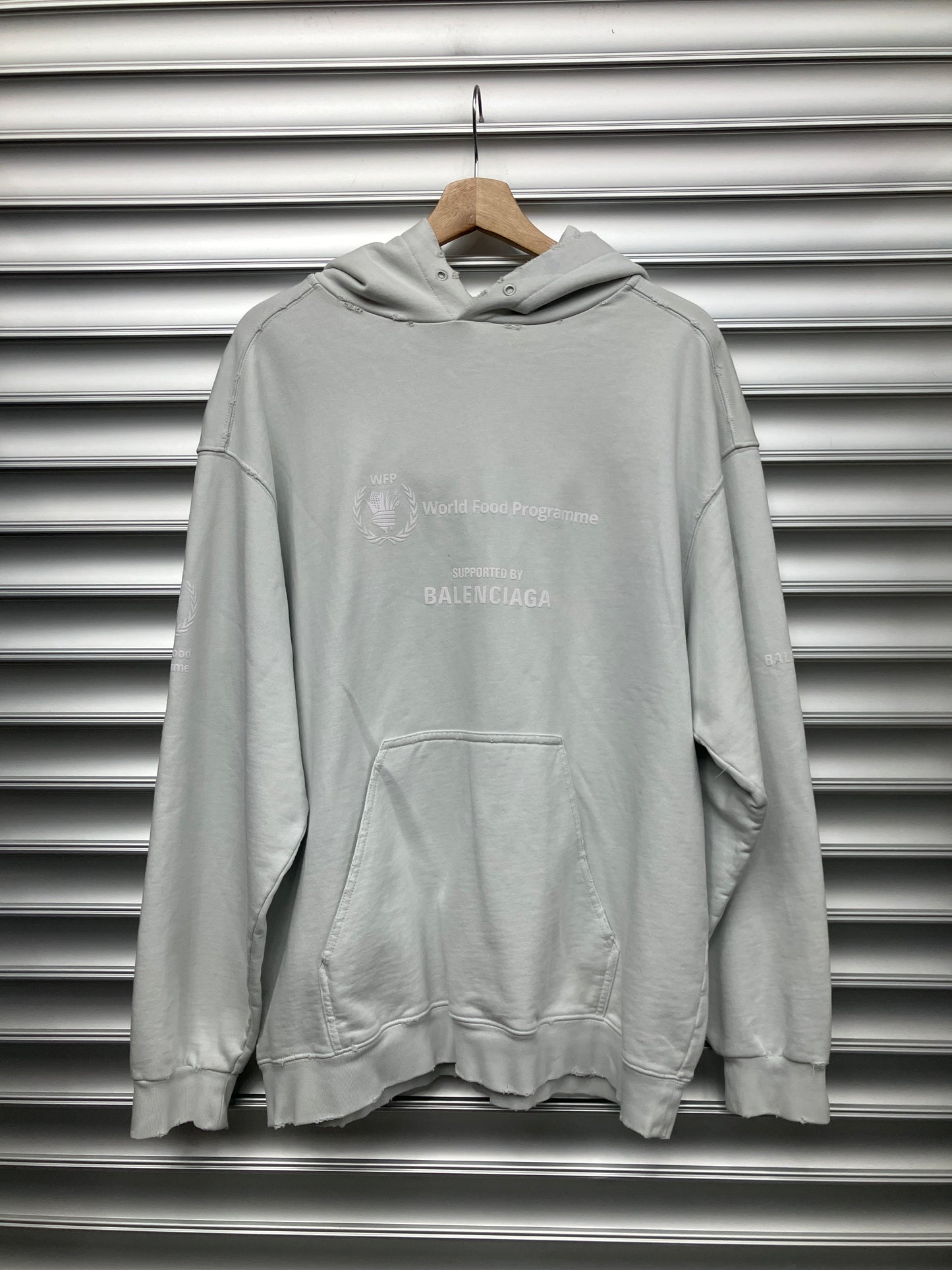 Balenciaga White Food Programme Hoodie - M