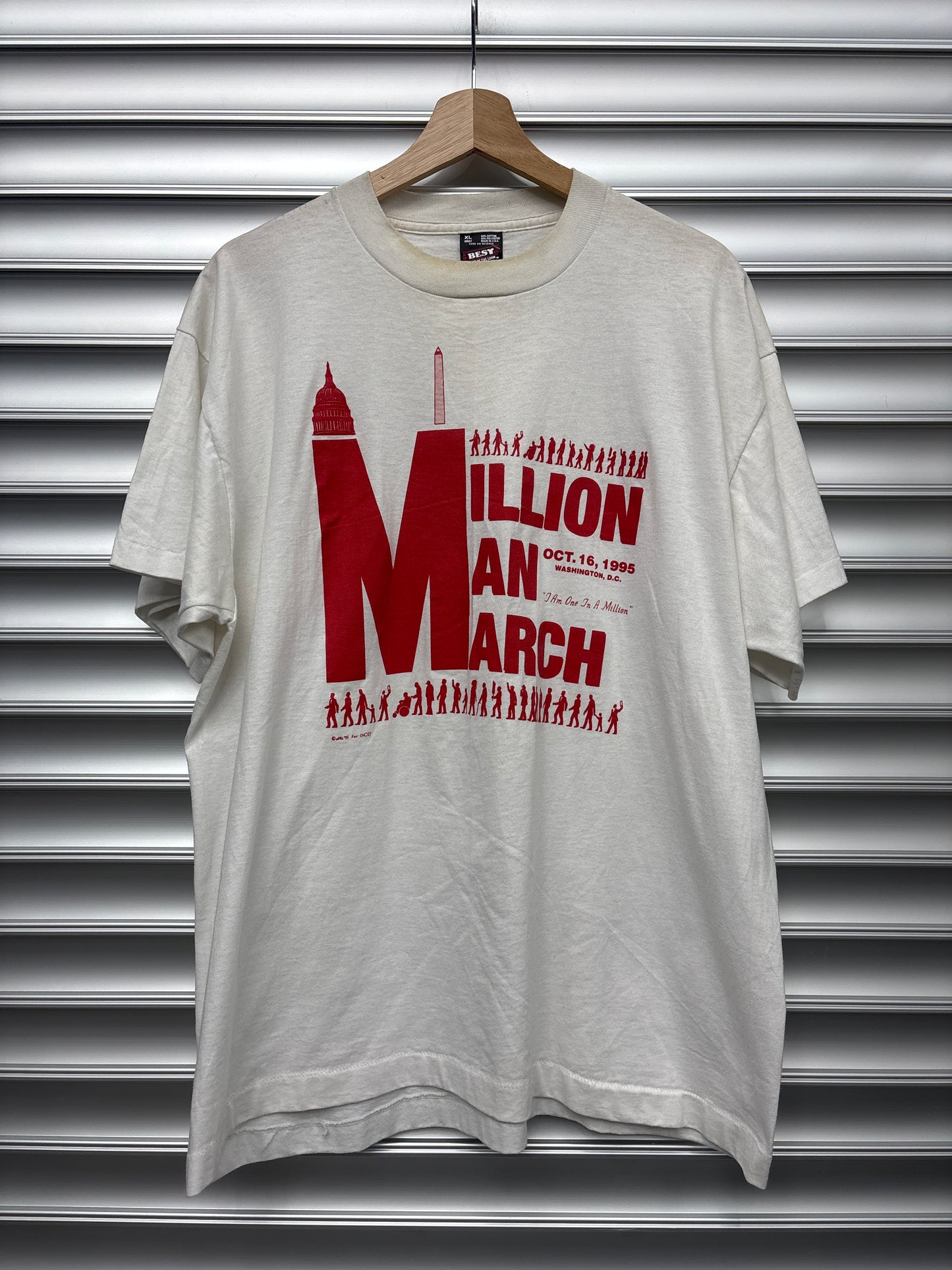 Vintage Million Man March Red Tee - XL
