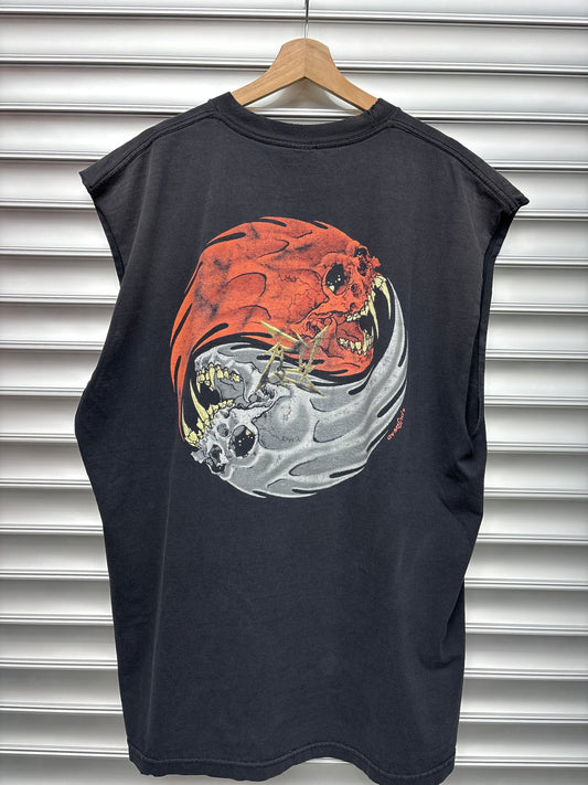 Metallica Skull Flame Cutoff Tee - XL