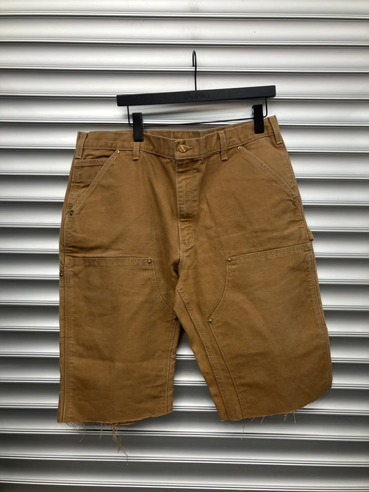 Vintage Tan Carhartt Double Knee Shorts - 38 X 30