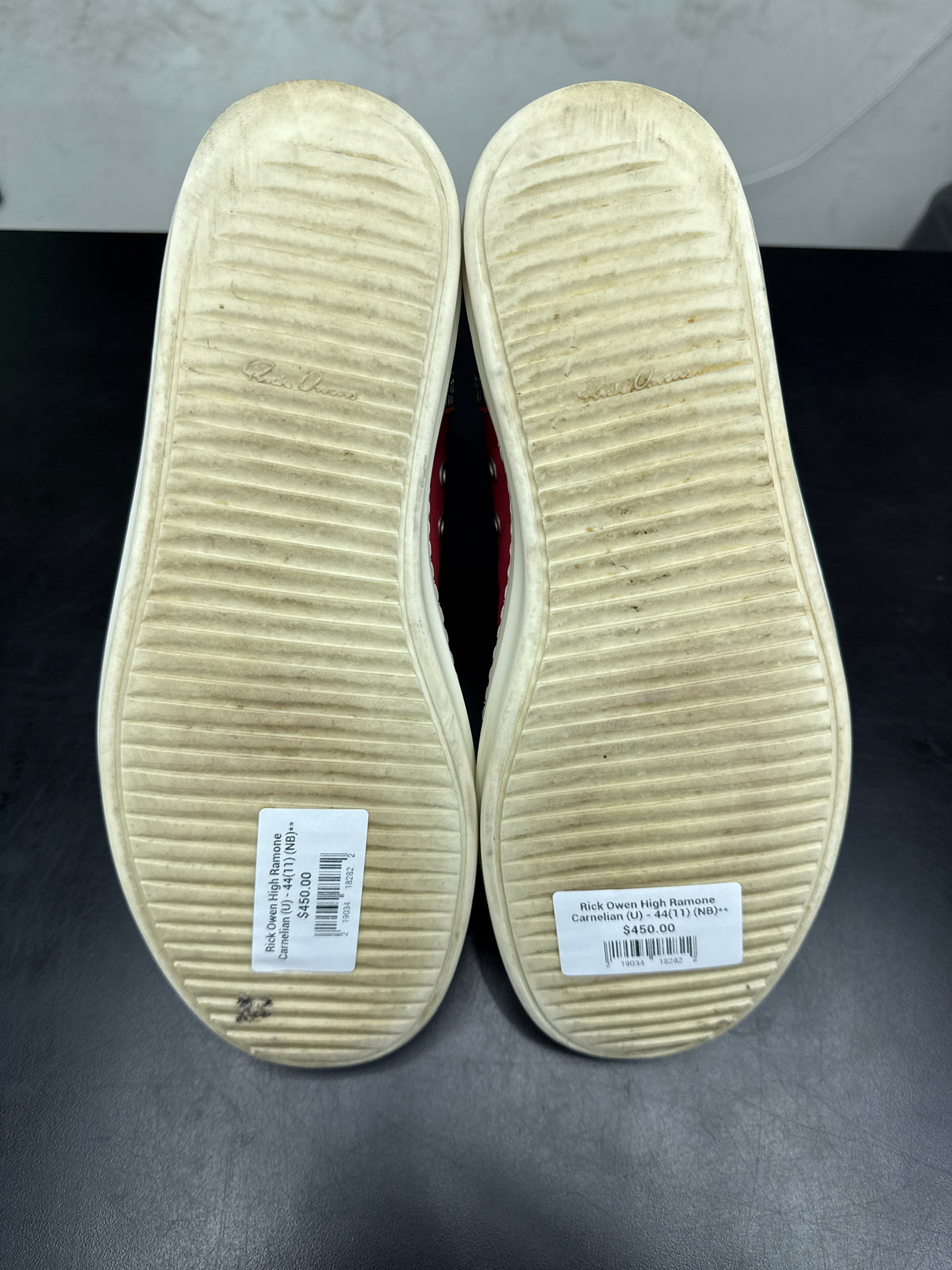 Rick Owen High Ramone Carnelian (U) - 44(11) (NB)**