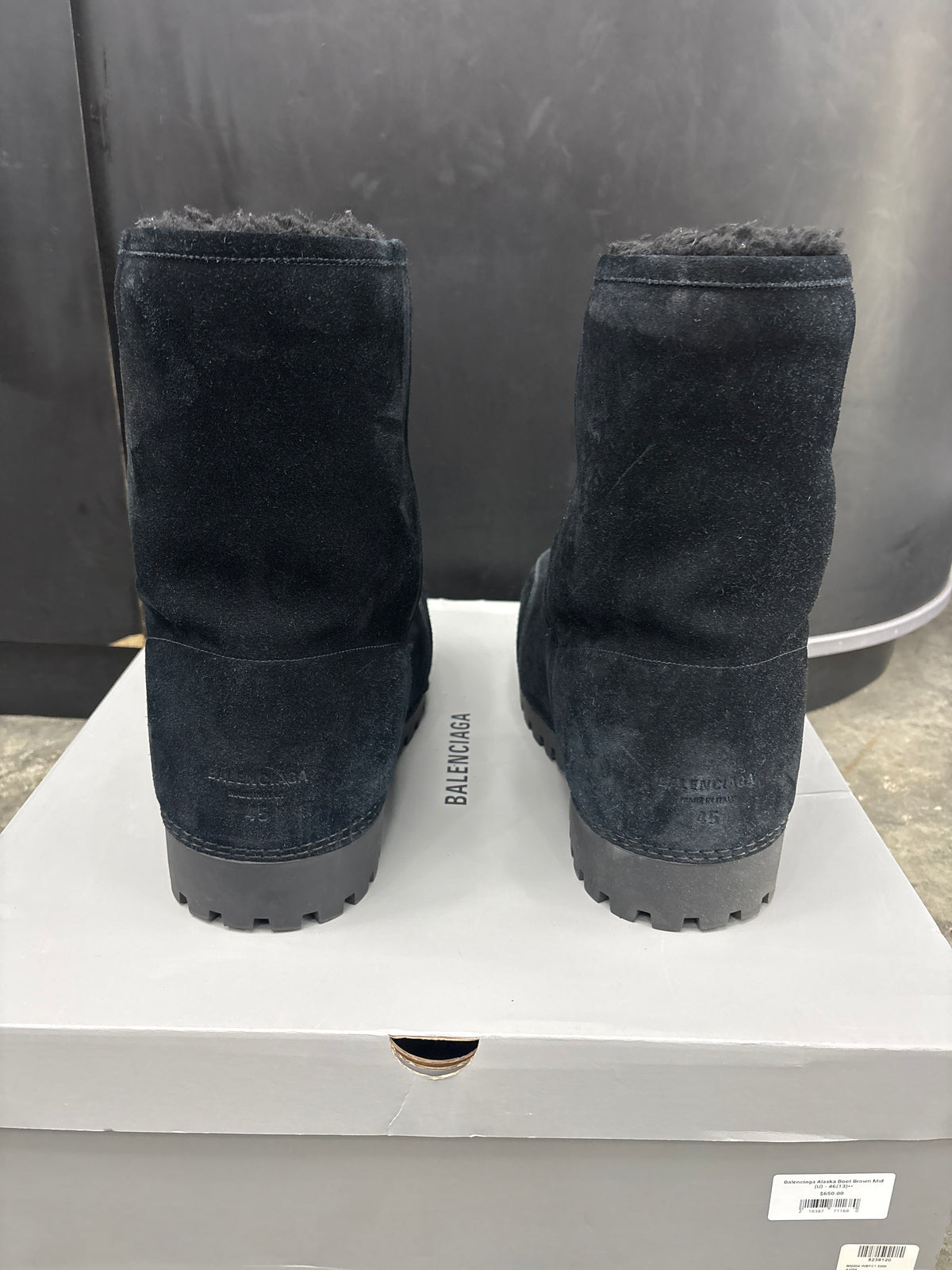 Balenciaga Alaskan Boot Black Mid (U) - 45(12)**