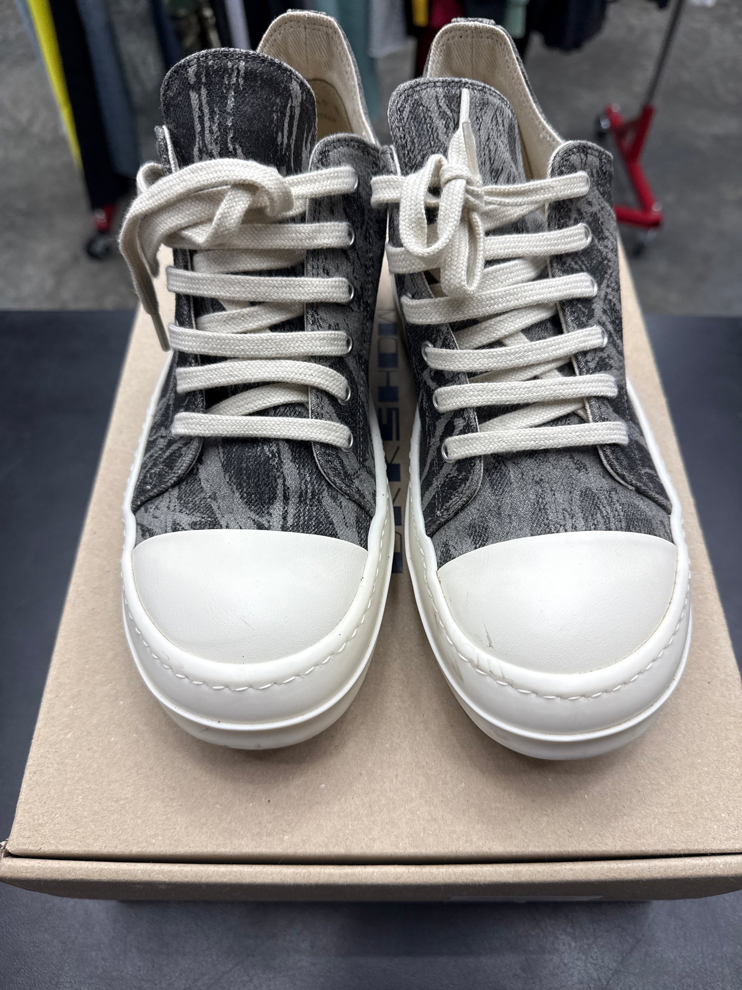 Rick Owen DRKSHDW Ramone Black Washed Foil (U) - 40(7)