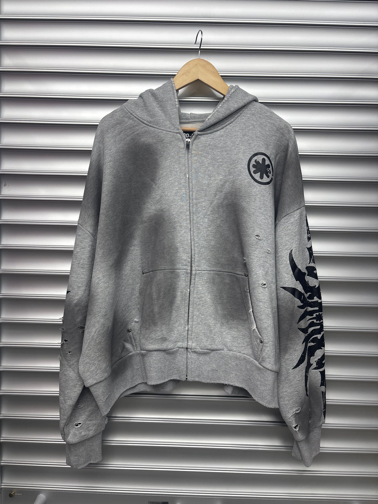 Grey Lost Shadows Hoodie - M