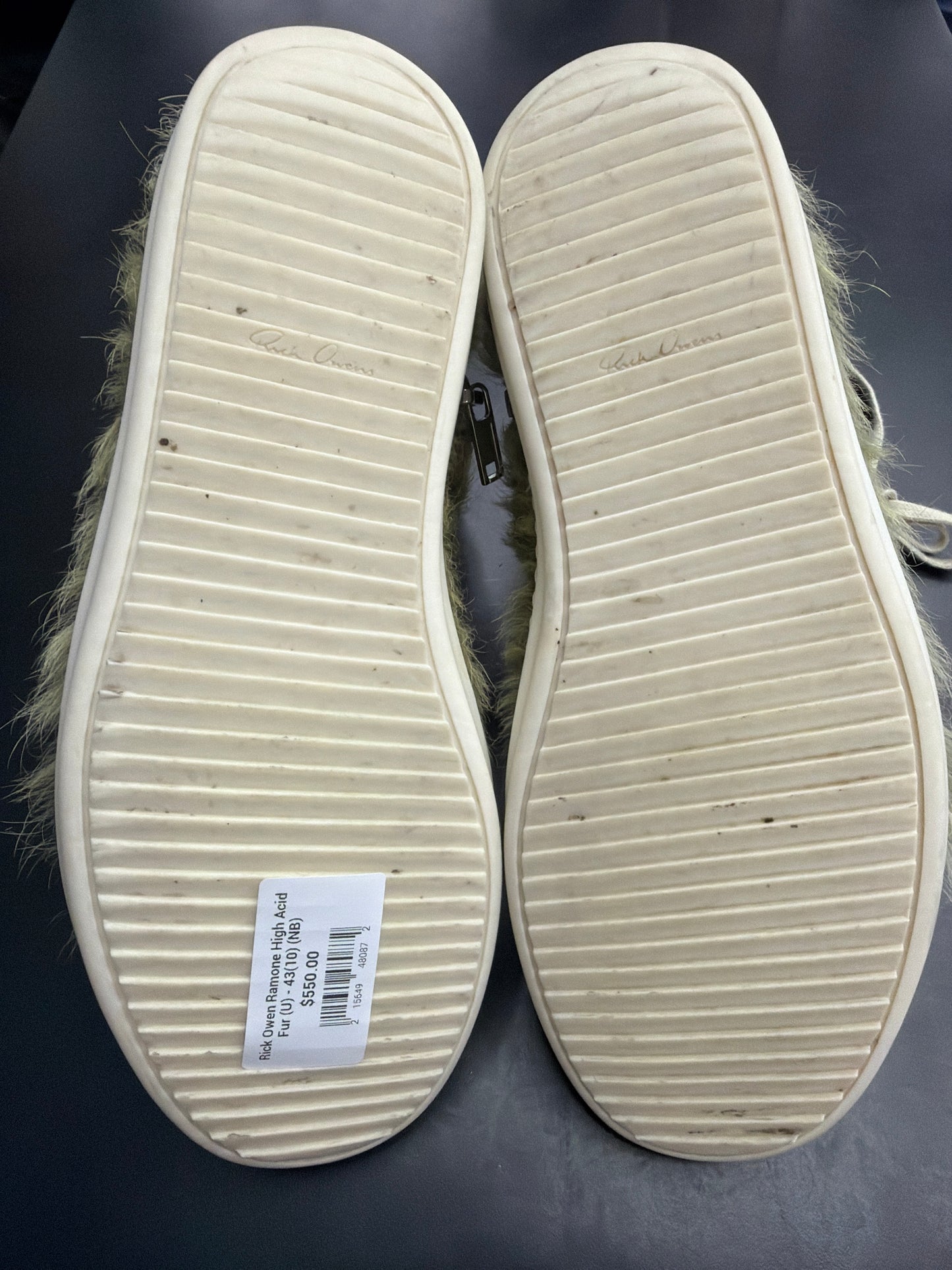 Rick Owen Ramone High Acid Fur (U) - 43(10) (NB)