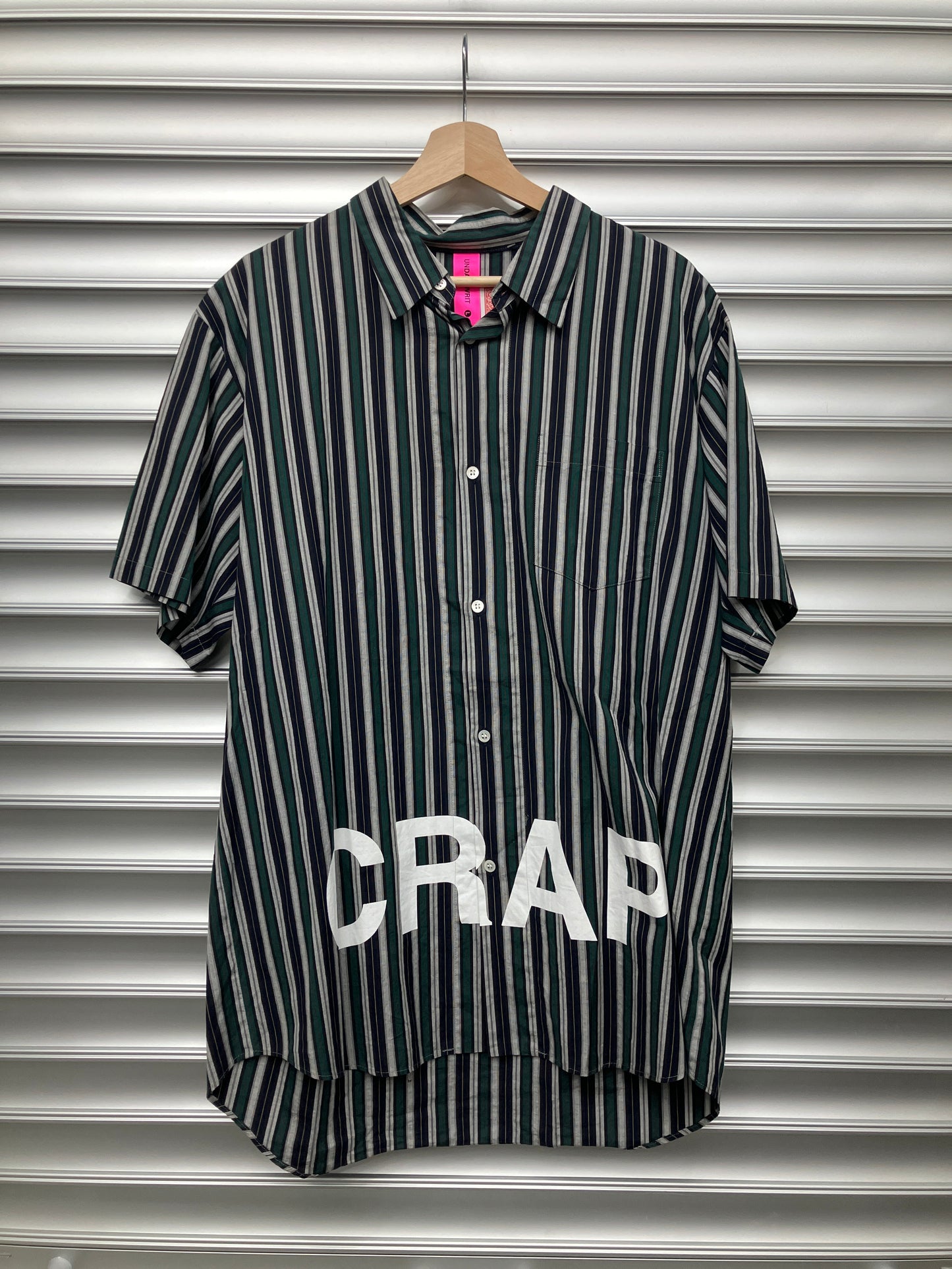 Undercover Crap Stripe Button Up - L (K)