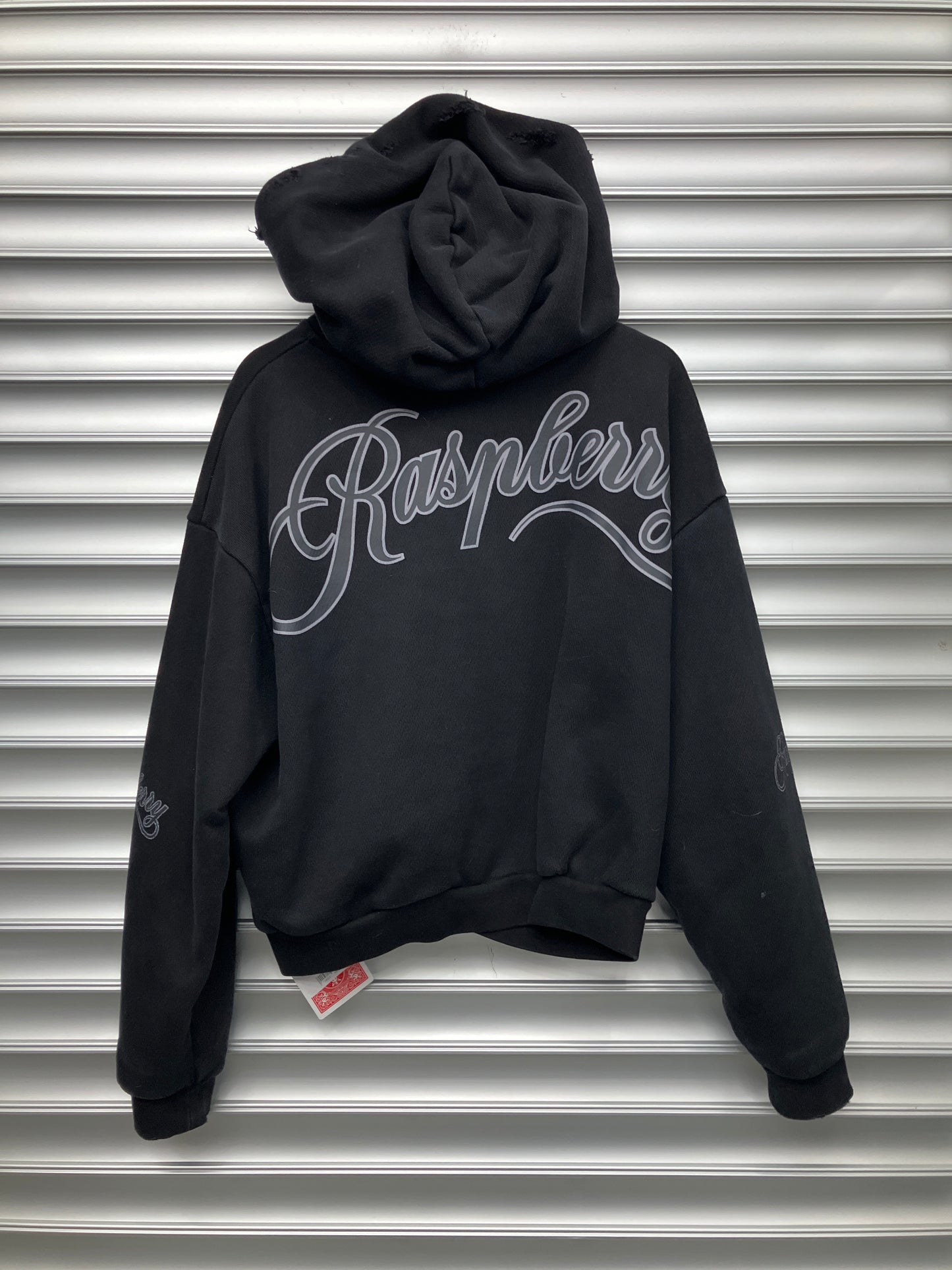 Raspberry Black Zip Up - XS