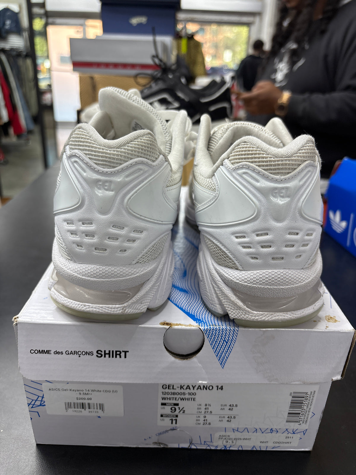 ASICS Gel-Kayano 14 White CDG (U) - 9.5M**
