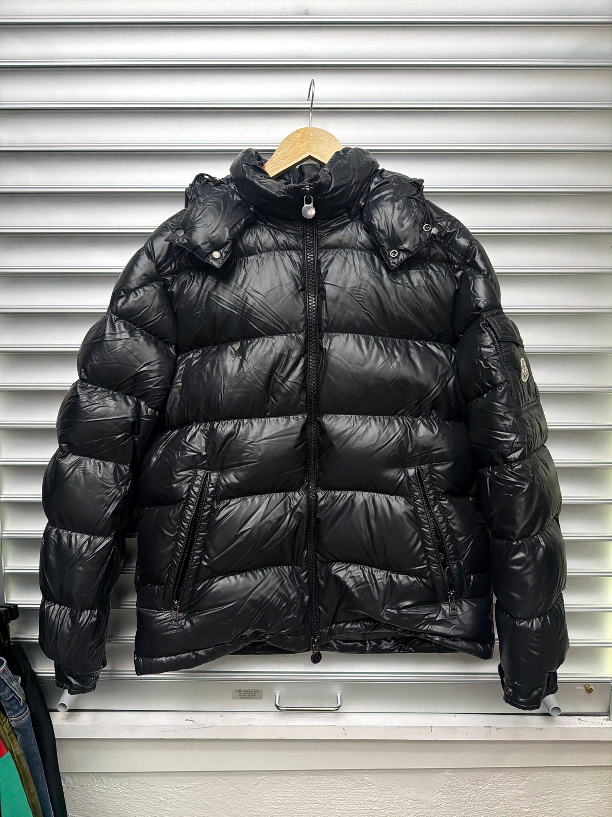 Moncler Black Hooded Puffer - 3**