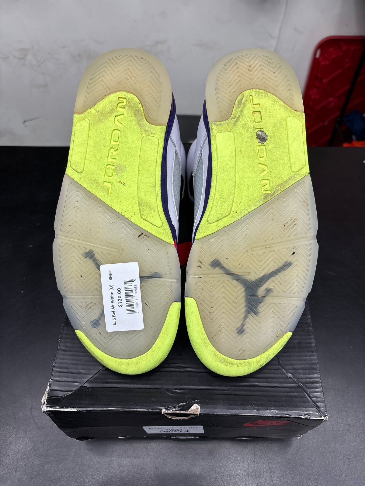 AJ5 Bel Air White (U) - 8M**