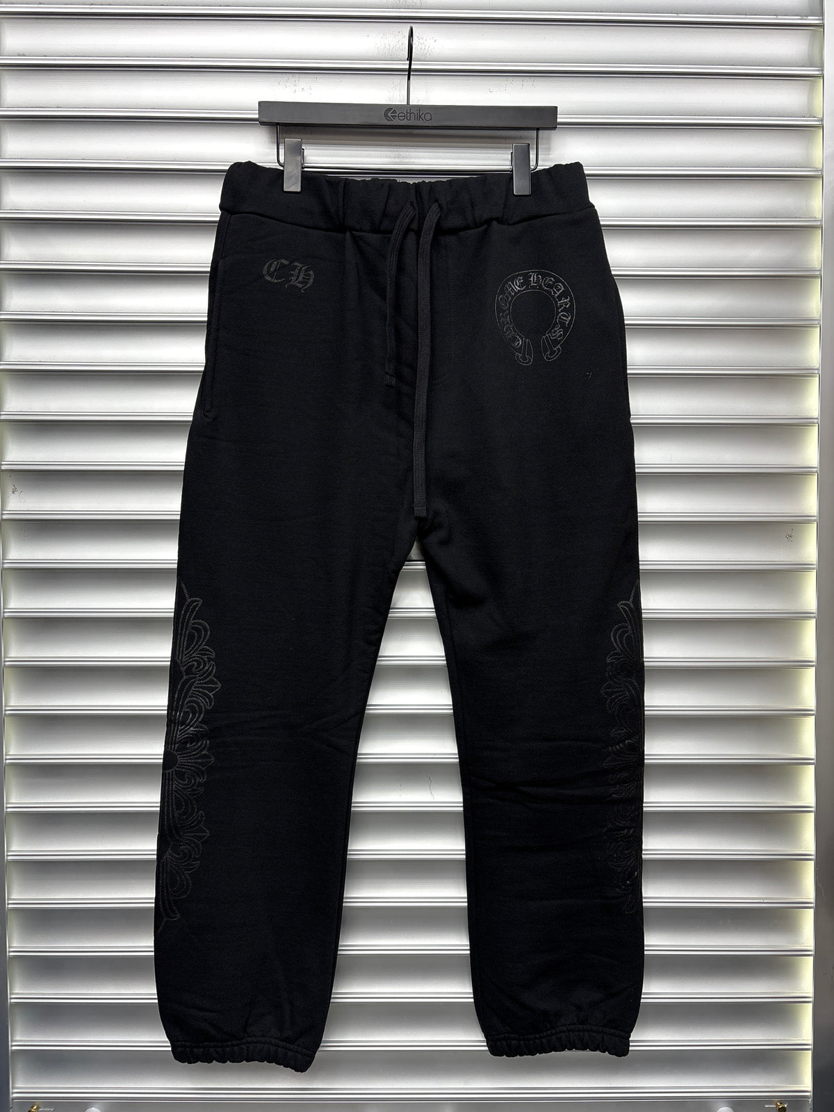 Chrome Hearts Black Fleur Sweatpants - M **