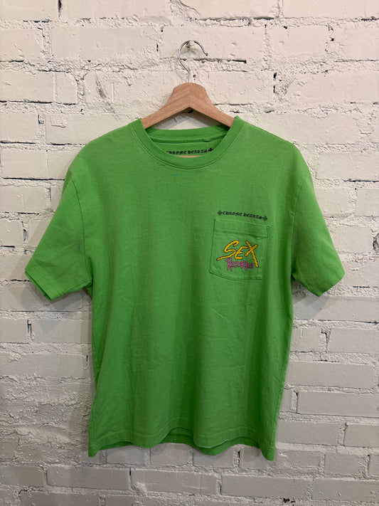 Chrome Hearts Matty Boy Green Pocket Tee - M