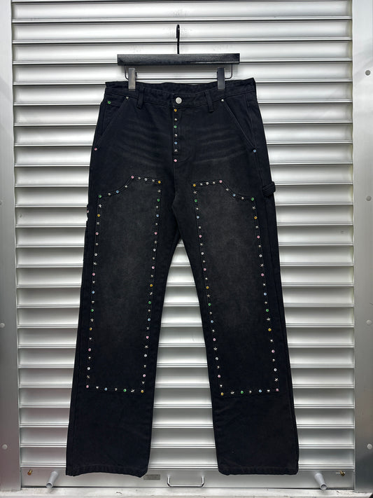 Vincent Corp X 4AM Rhinestone Denim - M**