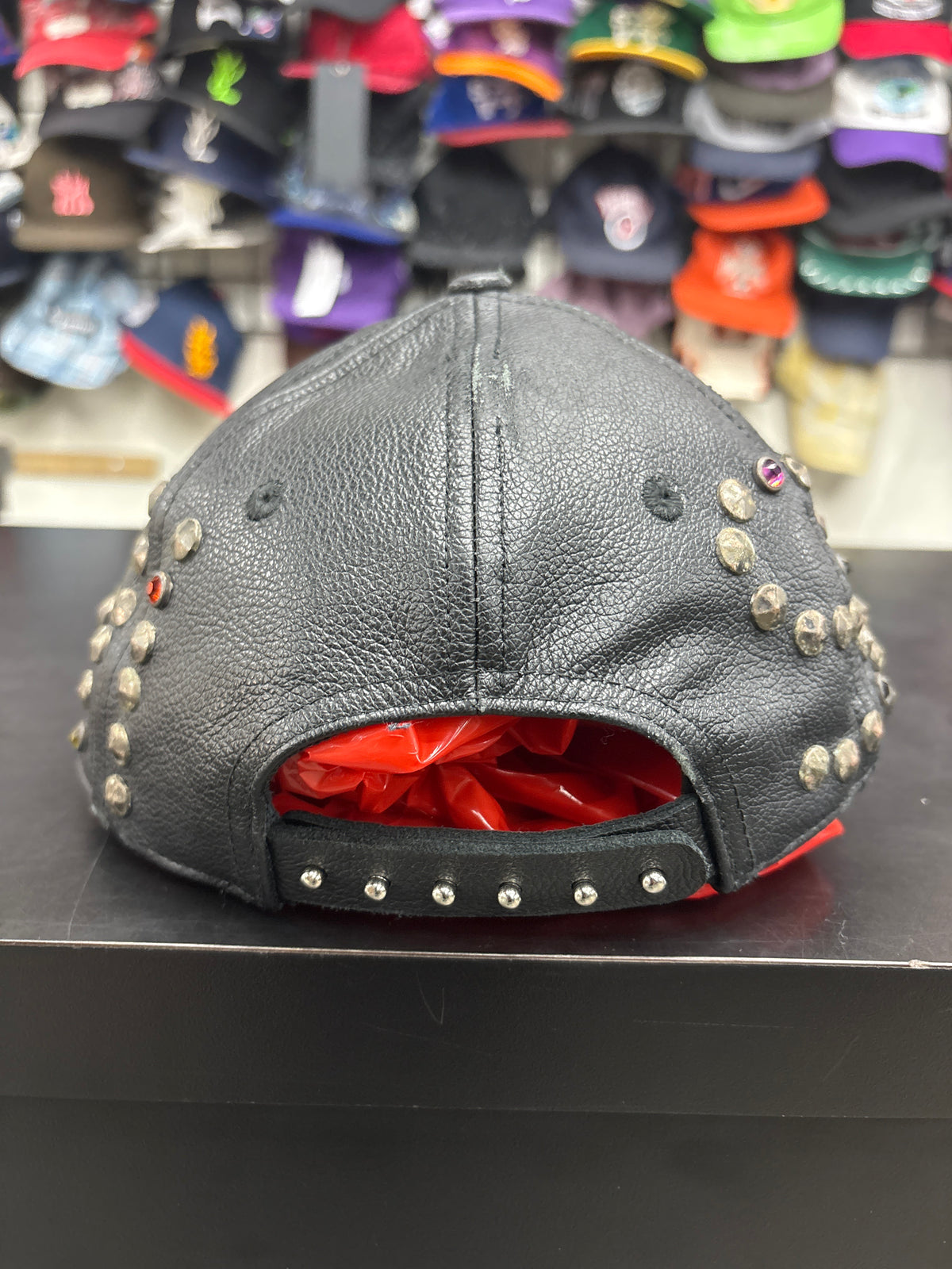 Satoshi Nakamoto Studded Leather Hat**