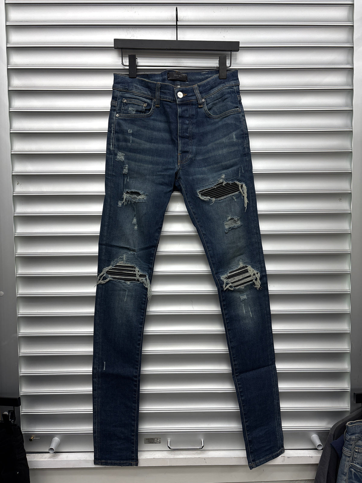 Amiri Mx1 Black Patch Denim - 30**