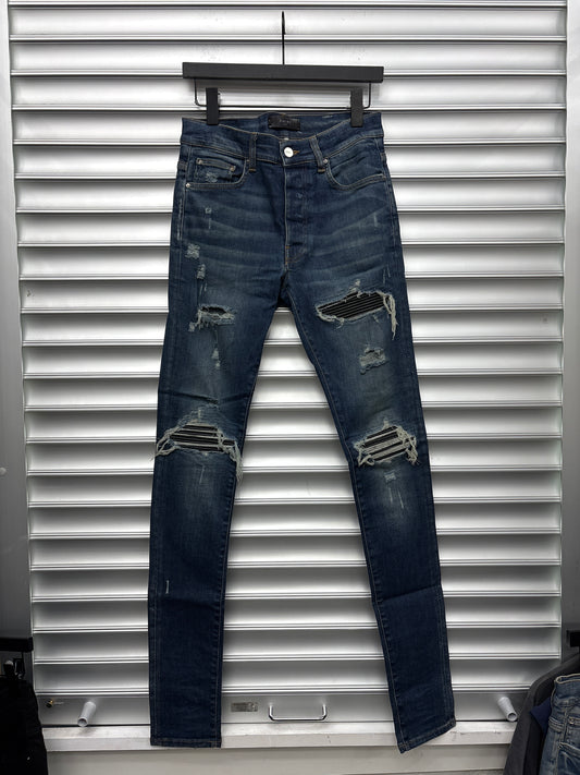 Amiri Mx1 Black Patch Denim - 30**