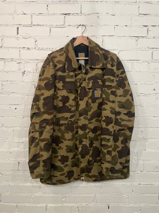 Bape Carhartt Long Jacket - XL