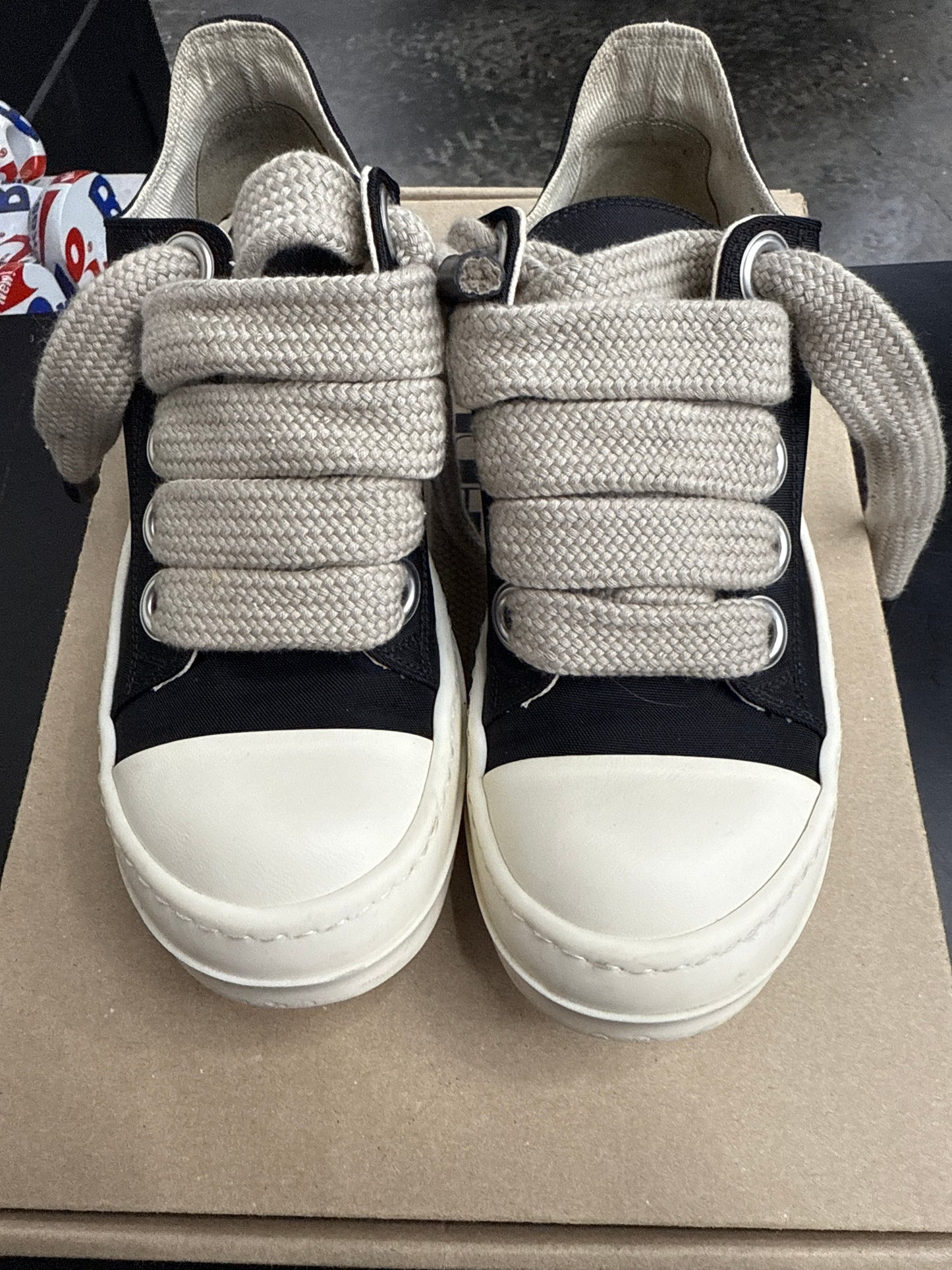 Rick Owen DRKSHDW Jumbo Lace Low Nylon (U) - 37