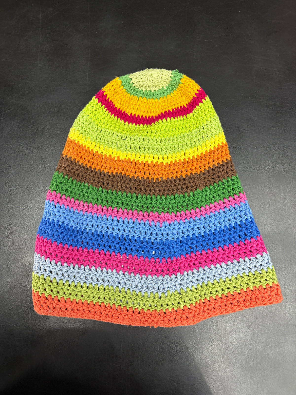 Raspberry Multi Knit Beanie**