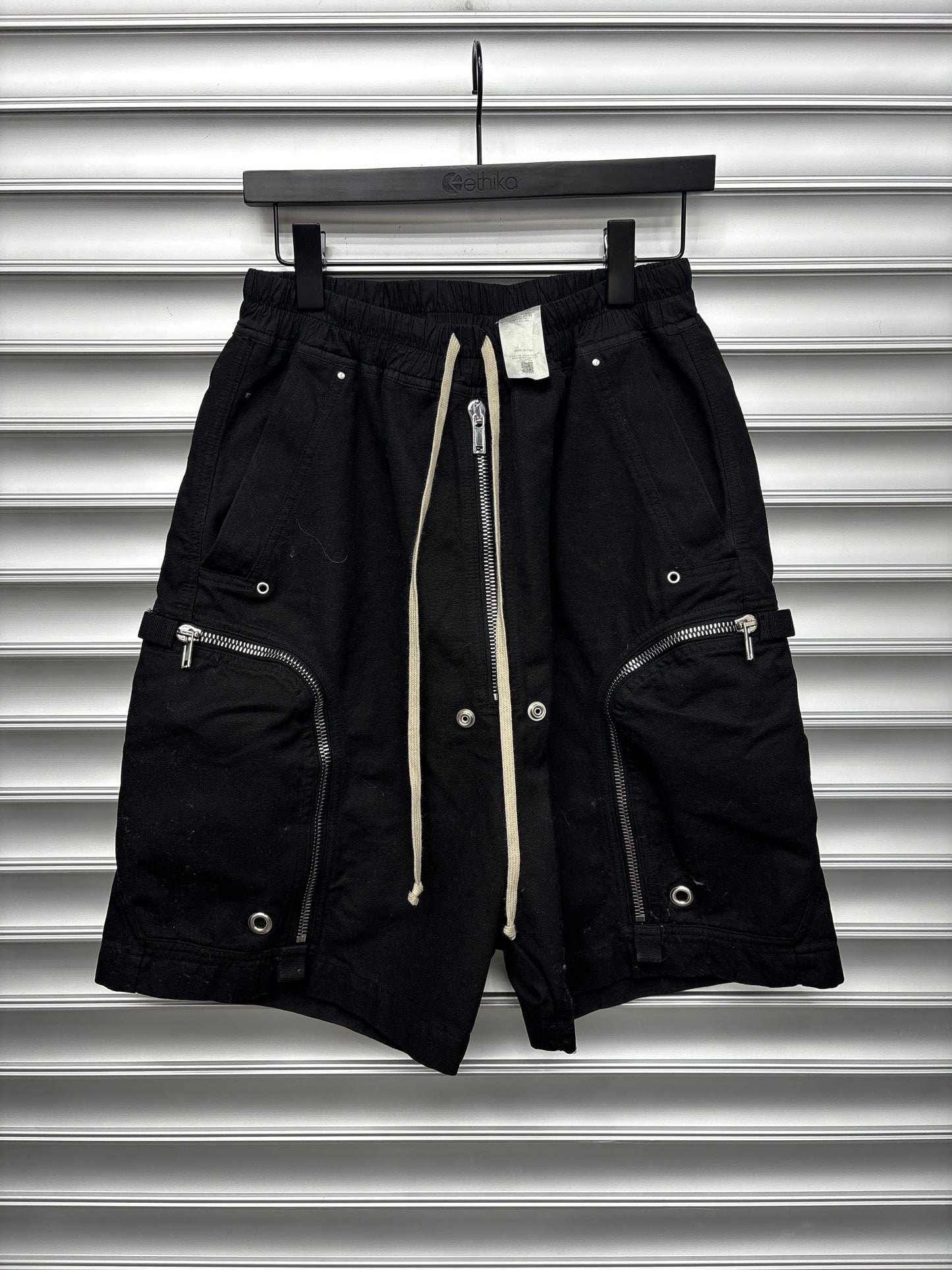 Rick Owens Black Bauhaus Shorts - S**