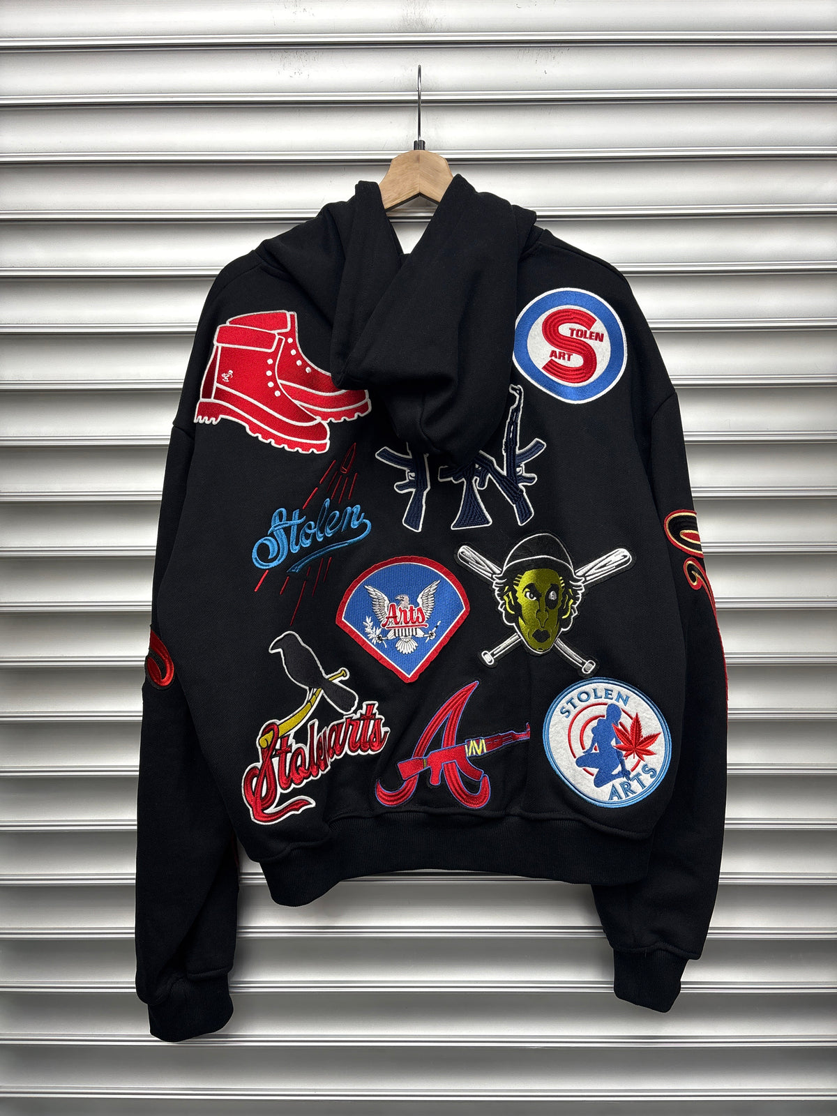 Stolen Arts All Over Print Hoodie - L**