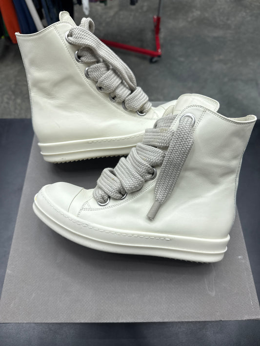 Rick Owen High Jumbo Lace Milk (U) - 38