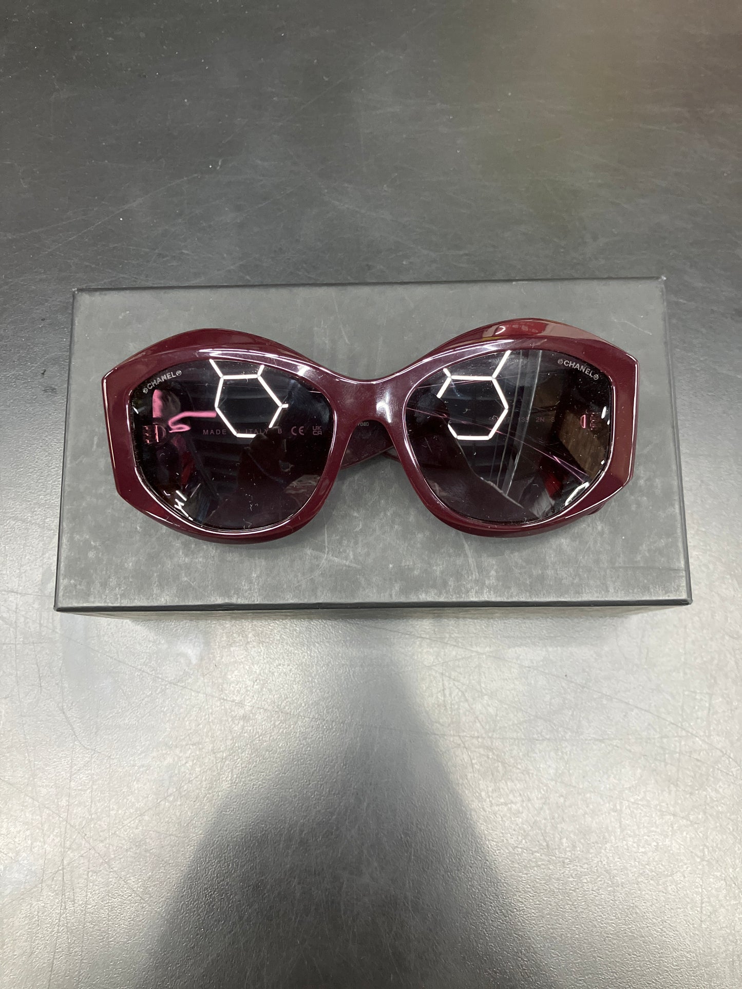 Chanel Burgundy Quilted Shades
