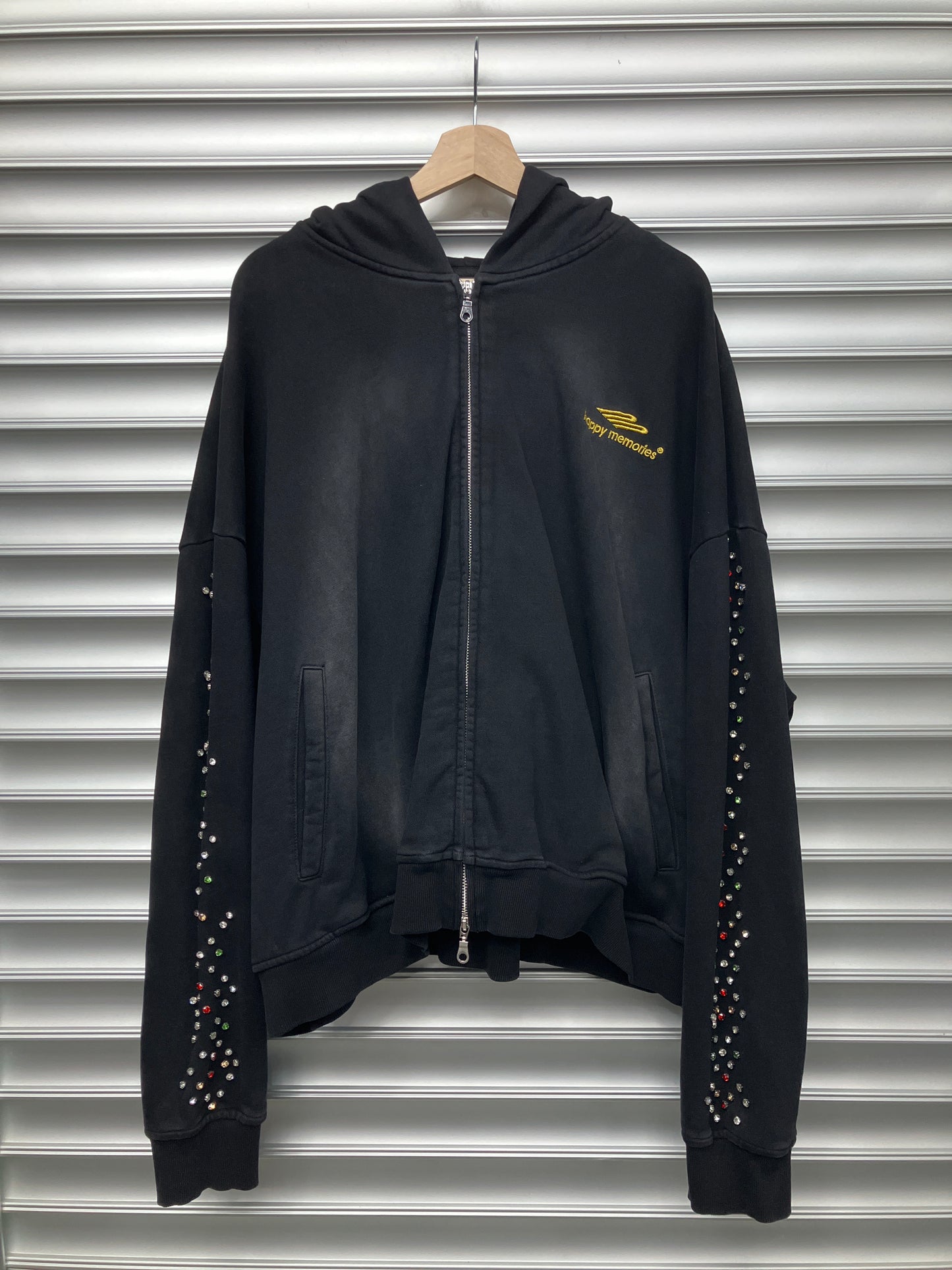 HMDD Rainbow Rhinestone Hoodie - XL