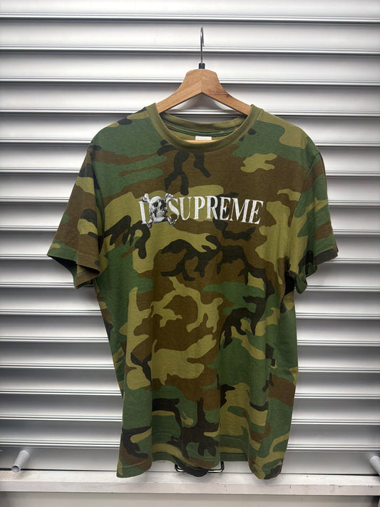 Supreme Skull Camo Tee - L