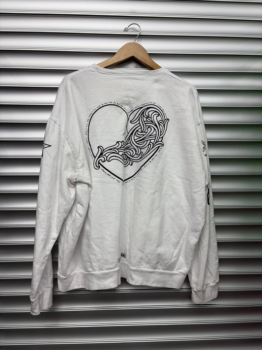 Chrome Hearts Deadly Doll White Sweater - XL