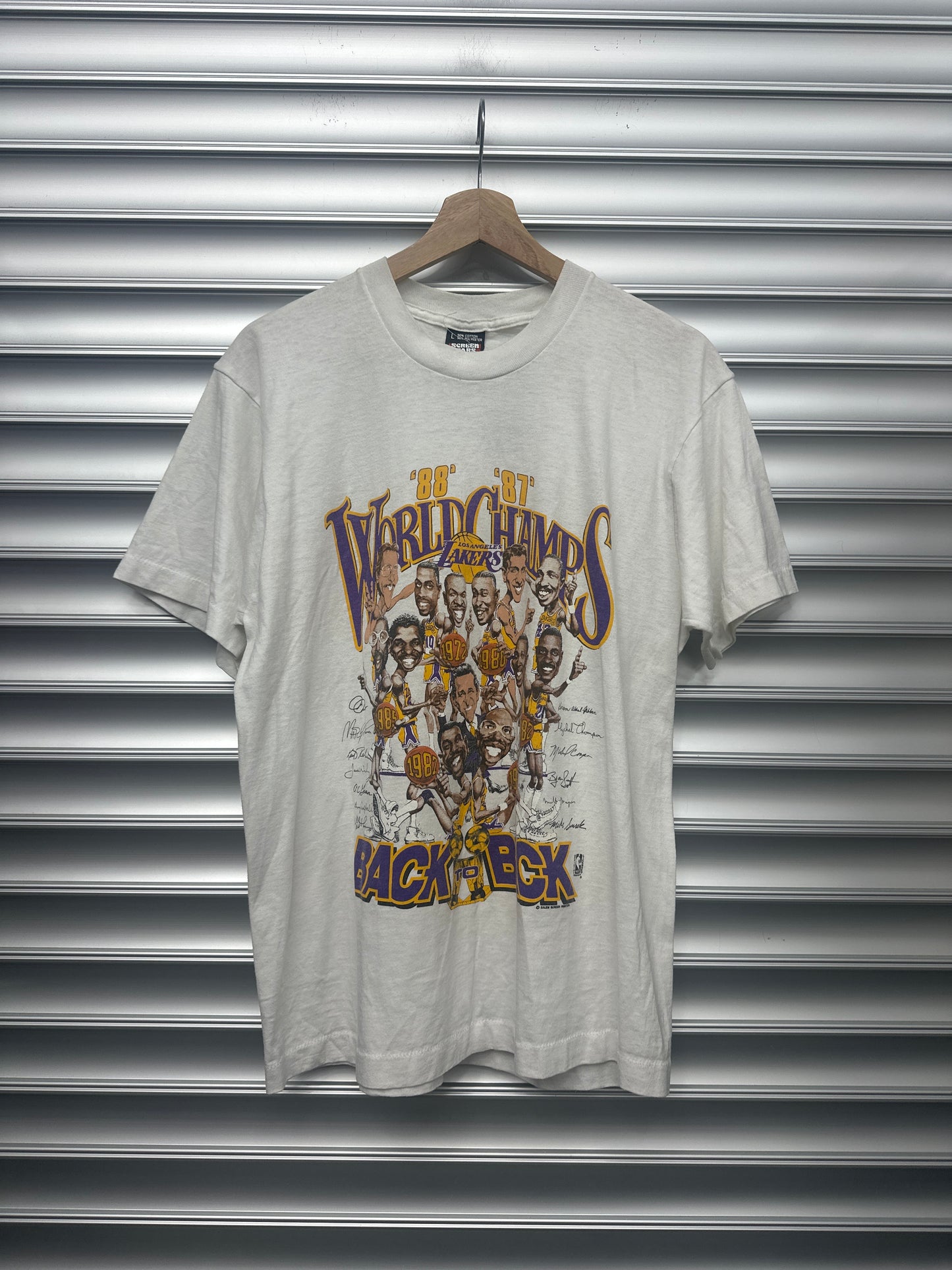 Vintage Lakers Comic Tee - L **