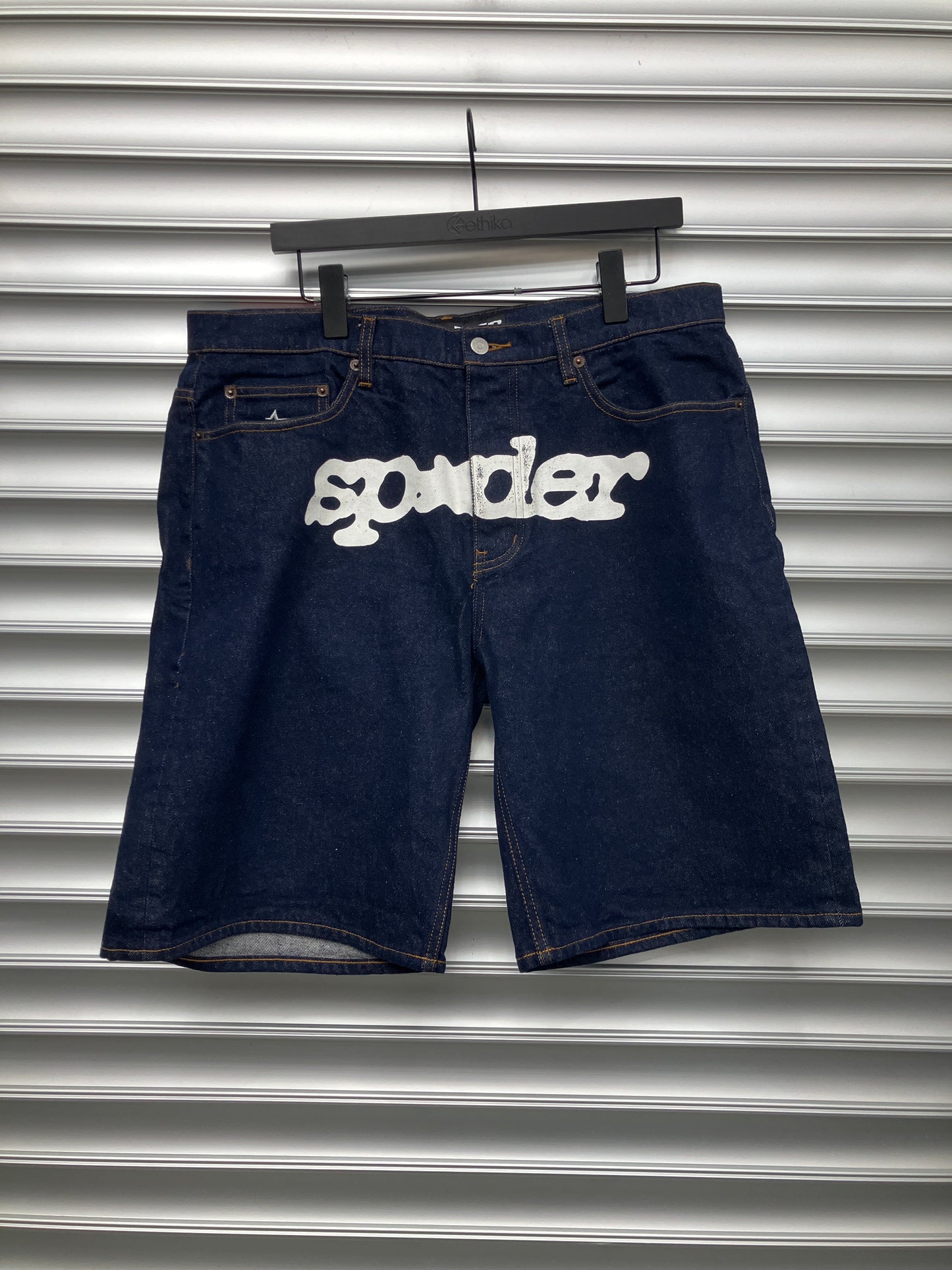Spider Denim Shorts - 34