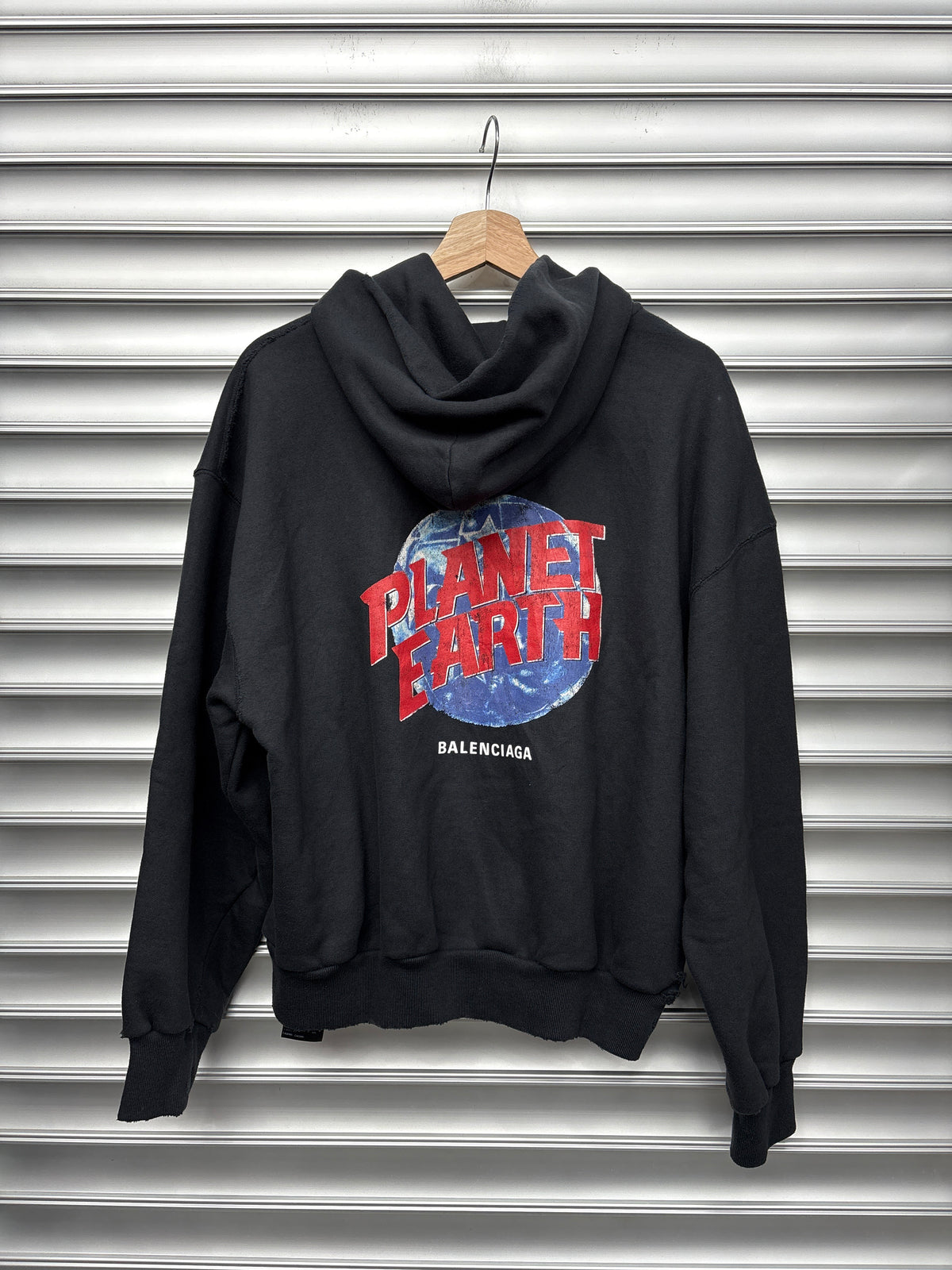 Balenciaga Planet Earth Zip Up Hoodie - XS**