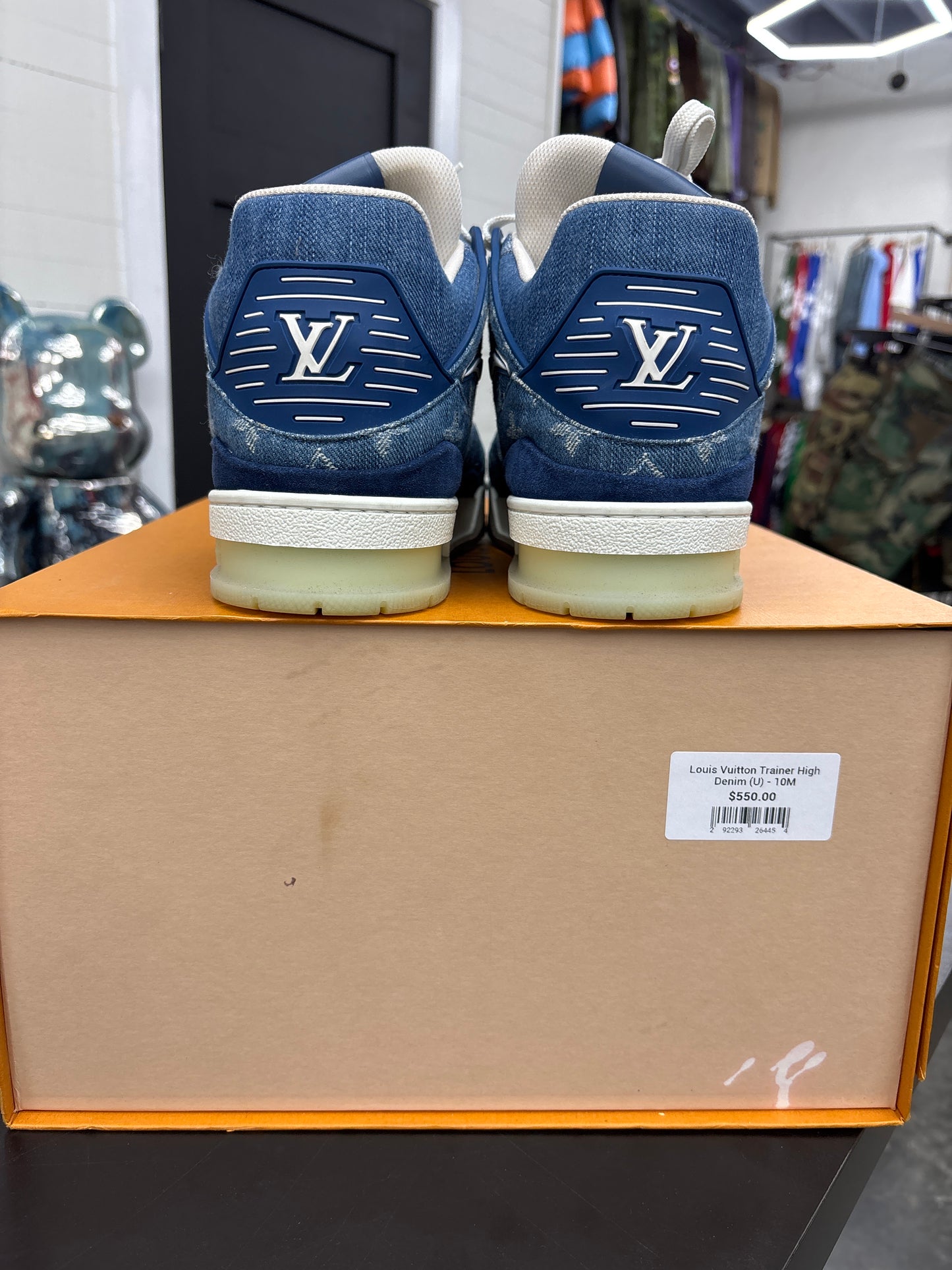 Louis Vuitton Trainer High Denim (U) - 10M