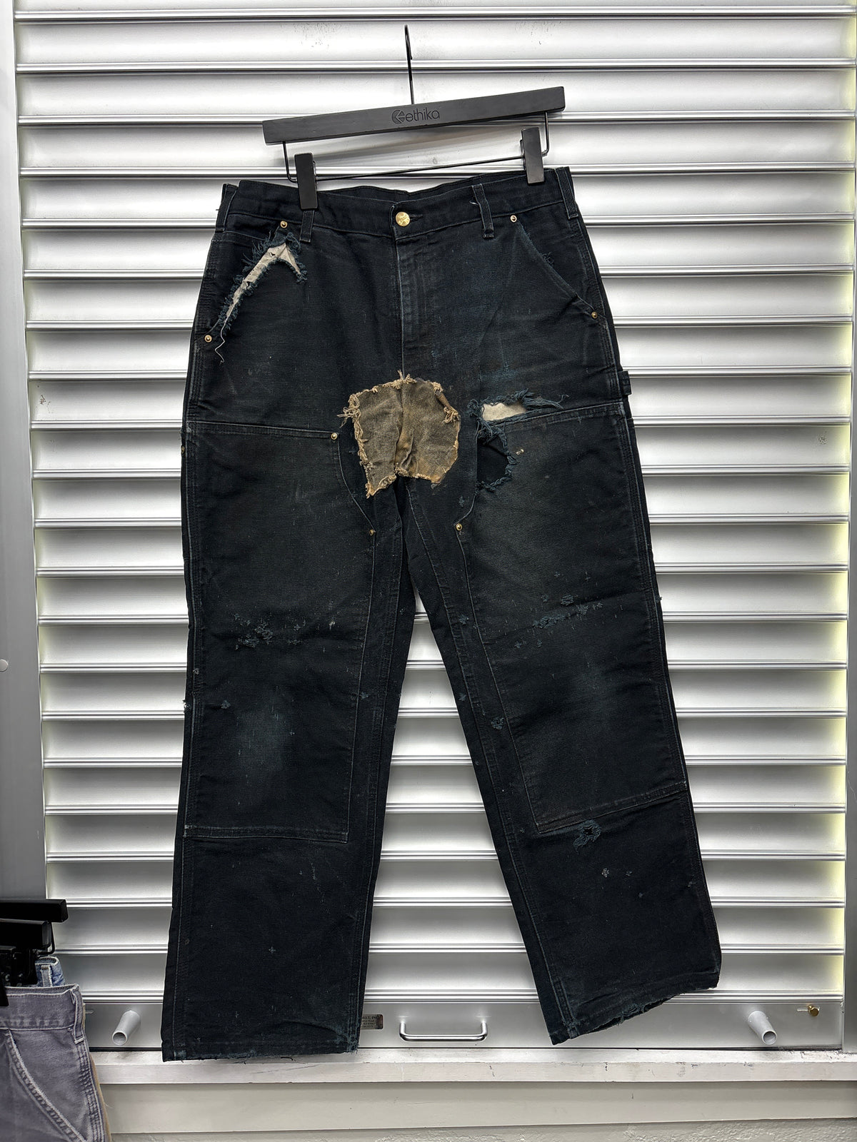 Vintage Carhartt Black Double Knee - 34x30**