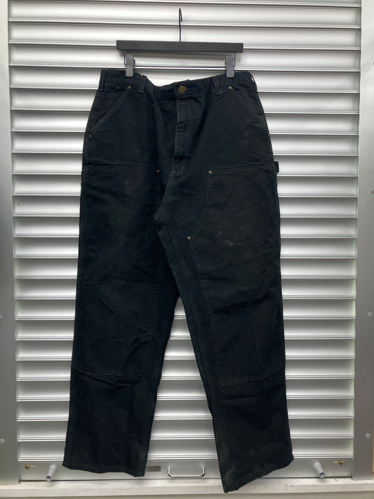 Vintage Carhartt Black Double Knee - 42x32