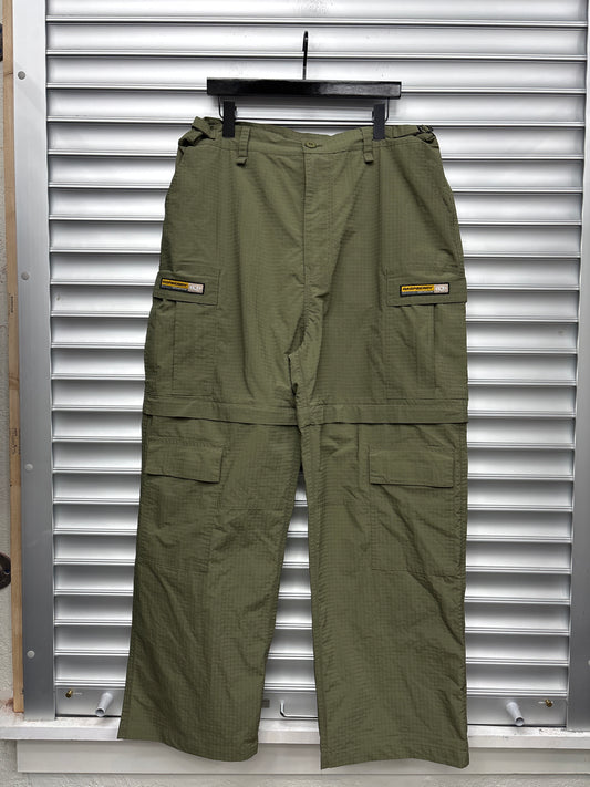 Raspberry Olive Convertible Cargos - L**