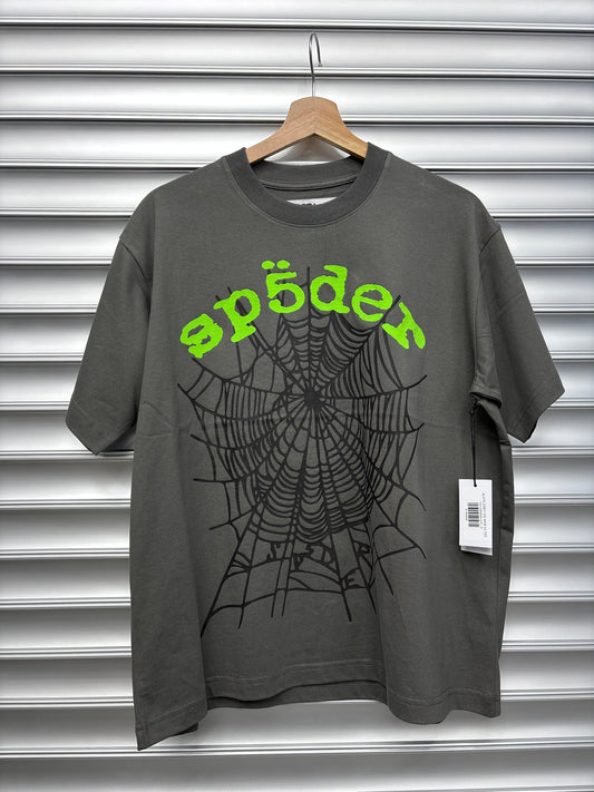 Spider Web Grey Tee - L