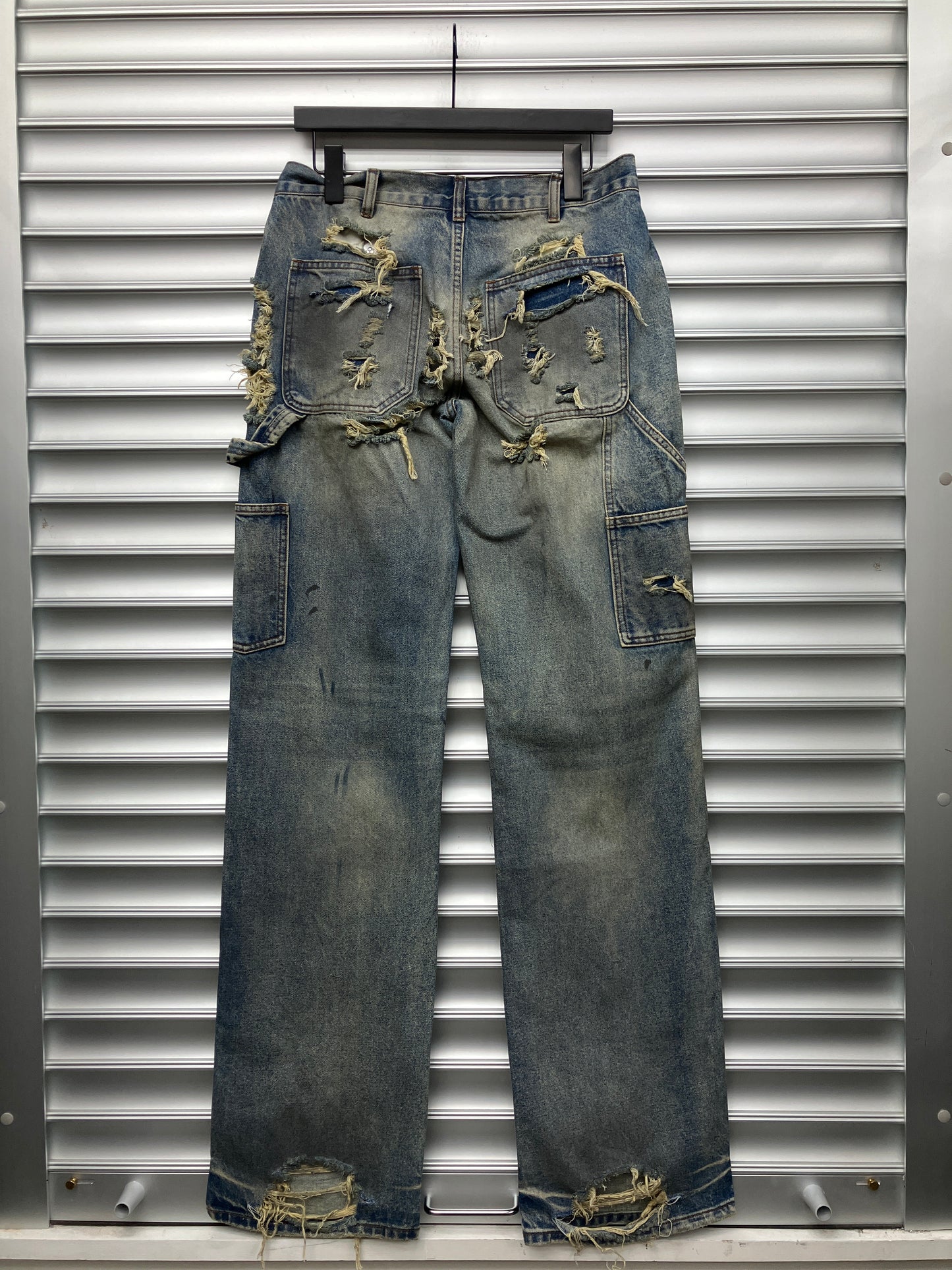 Raspberry Thrashed Denim - S