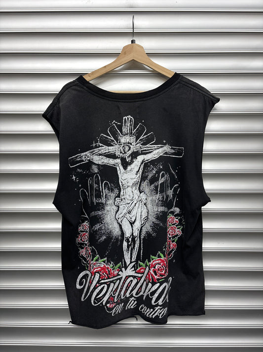 Vertabrae Roses Cutoff - L**